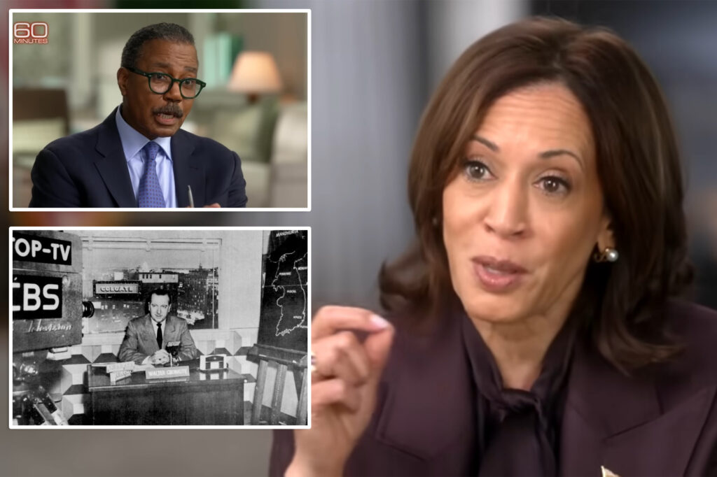 Interview by Kamala Harris of '60 Minutes' at Trump's Demand Center runs on CBS guidelines at Cronkite's time