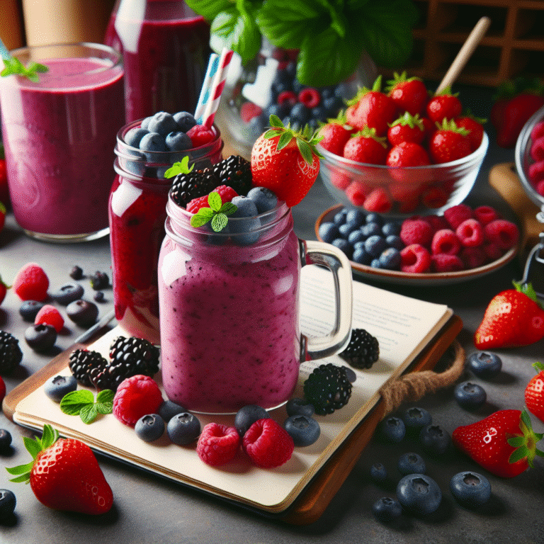 antioxidant-rich berry smoothie recipes
