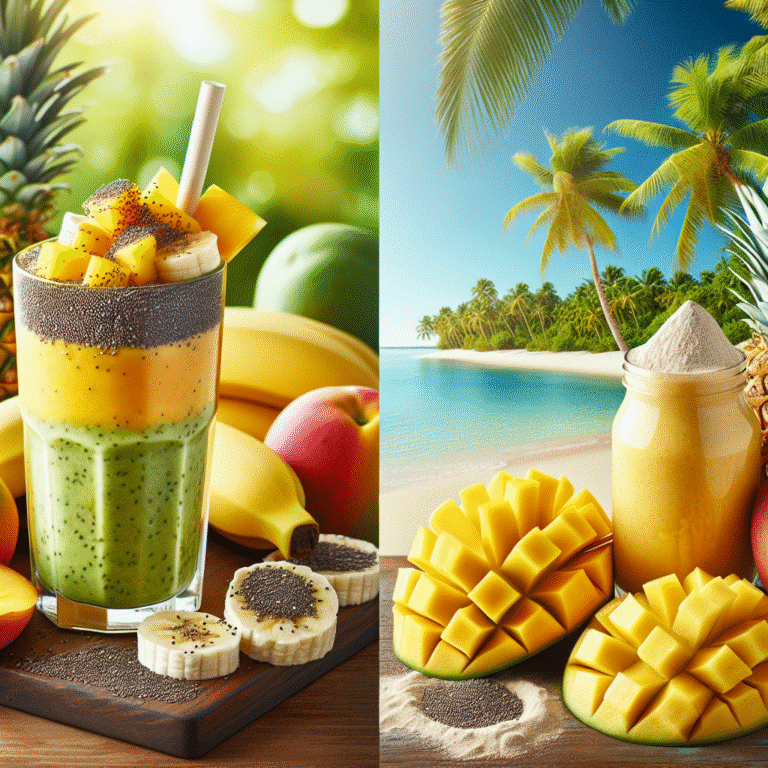 tropical protein smoothie recipes