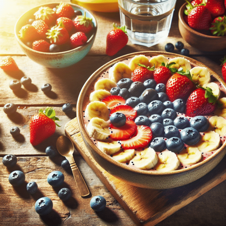 Quick Smoothie Bowl for Mornings