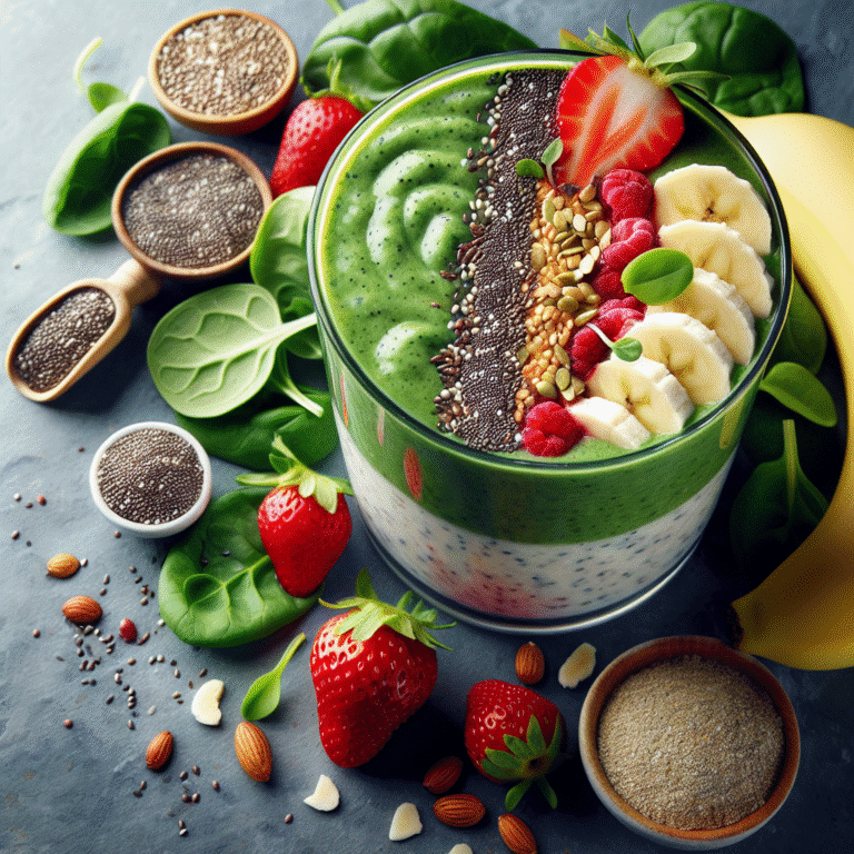 high-protein vegan breakfast smoothie