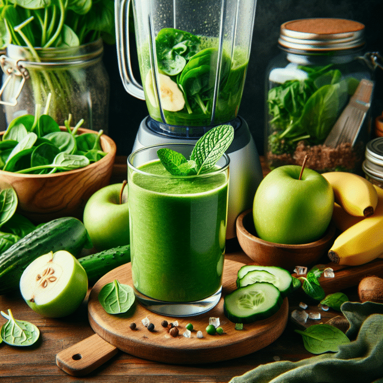 easy detox green smoothie at home