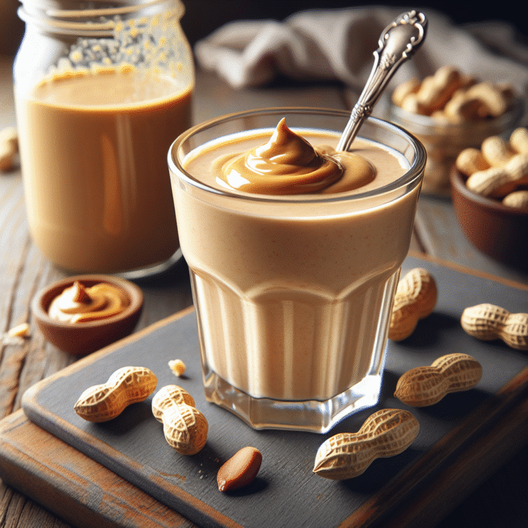 easy protein smoothie with peanut butter