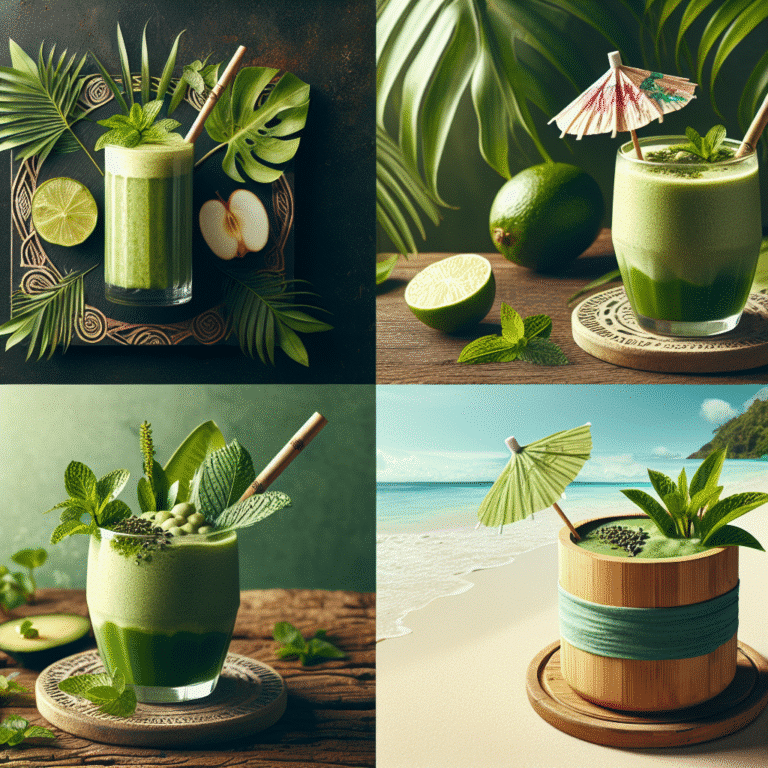tropical green smoothie ideas