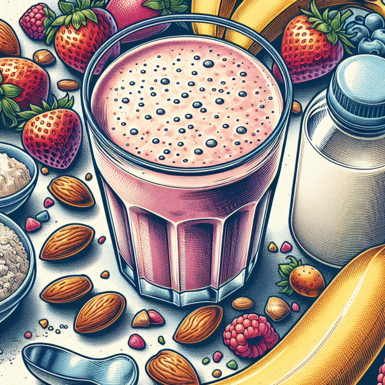 protein smoothie with almond milk